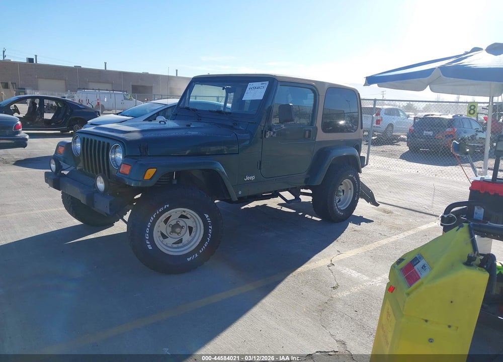 2000 JEEP WRANGLER SAHARA VIN: 1J4FA59SXYP726969