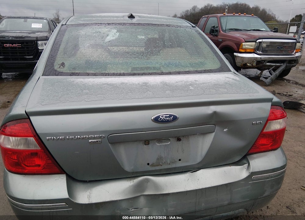 2007 FORD FIVE HUNDRED SEL VIN: 1FAFP27187G122564