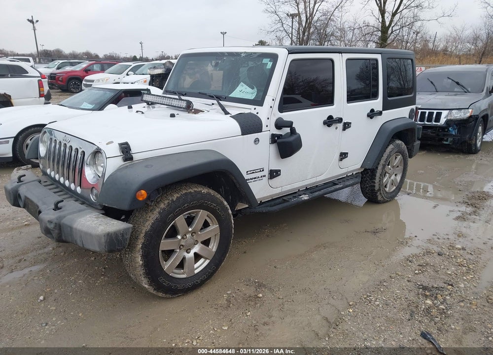 2014 JEEP WRANGLER UNLIMITED SPORT VIN: 1C4BJWDG0EL163687
