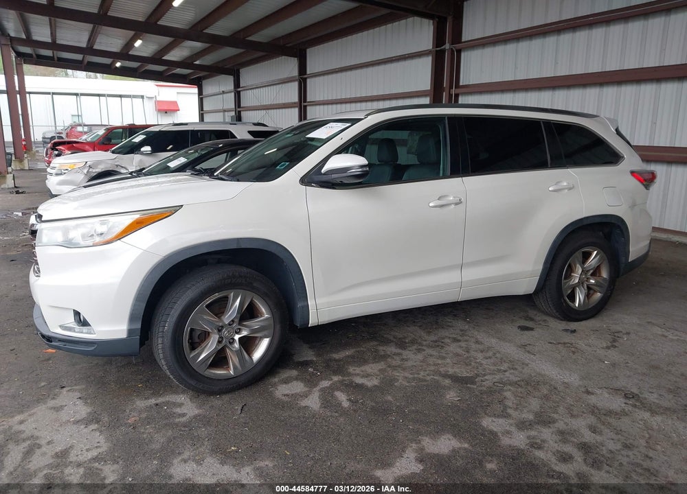 2014 TOYOTA HIGHLANDER LIMITED PLATINUM V6 VIN: 5TDYKRFHXES026205