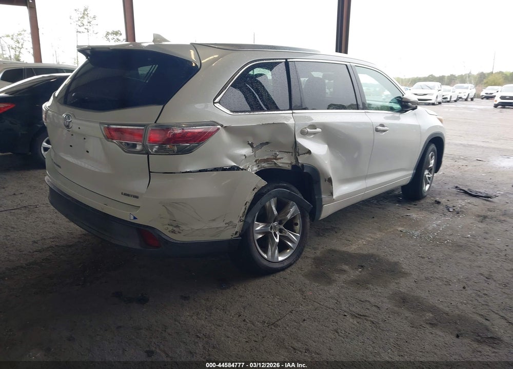 2014 TOYOTA HIGHLANDER LIMITED PLATINUM V6 VIN: 5TDYKRFHXES026205