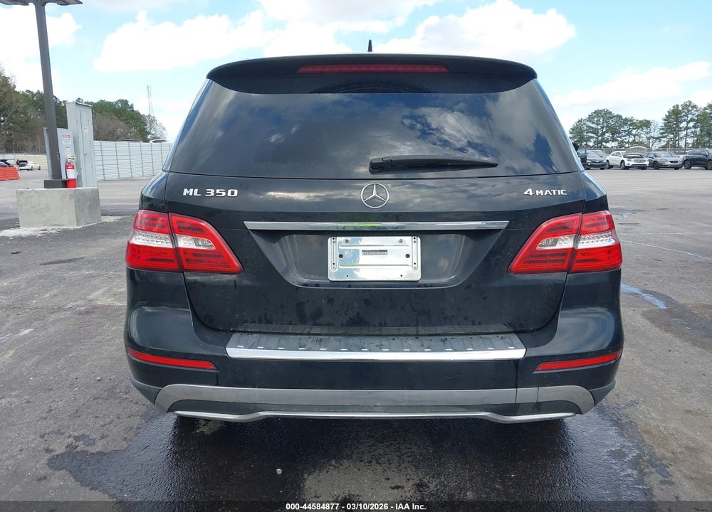 2012 MERCEDES-BENZ ML 350 4MATIC VIN: 4JGDA5HB8CA092518