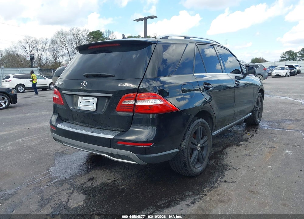 2012 MERCEDES-BENZ ML 350 4MATIC VIN: 4JGDA5HB8CA092518