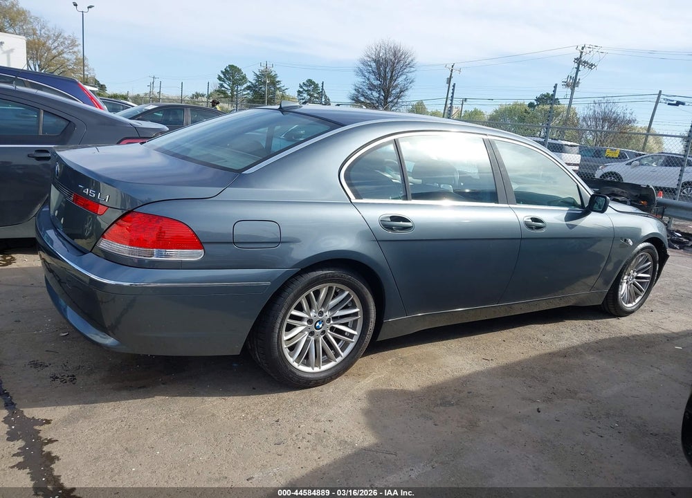 2003 BMW 745LI VIN: WBAGN63423DR13404