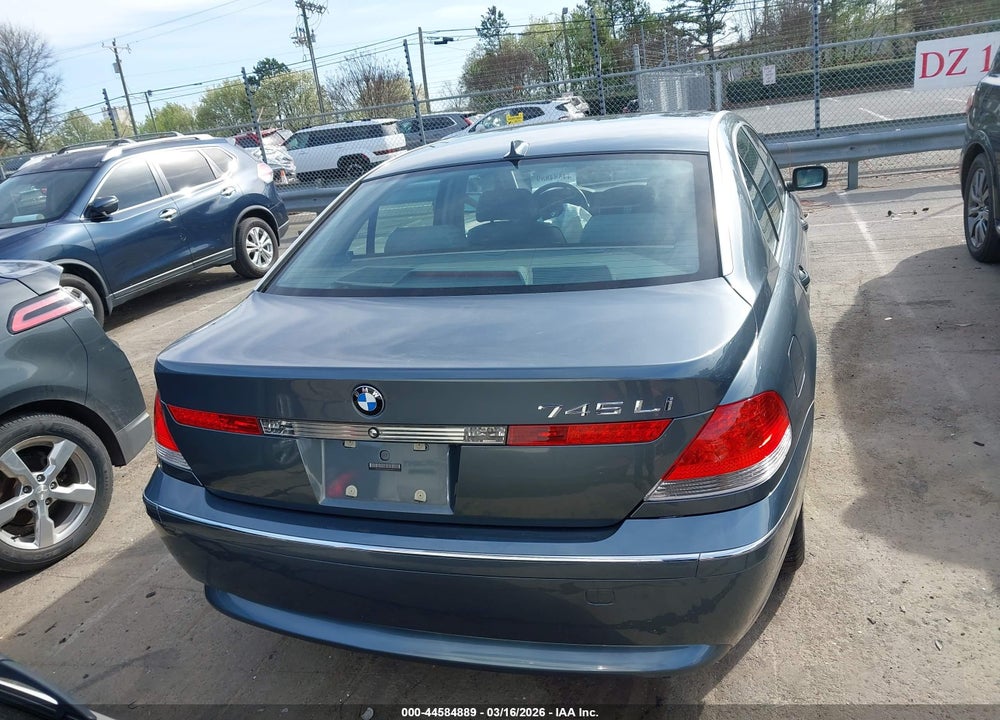 2003 BMW 745LI VIN: WBAGN63423DR13404