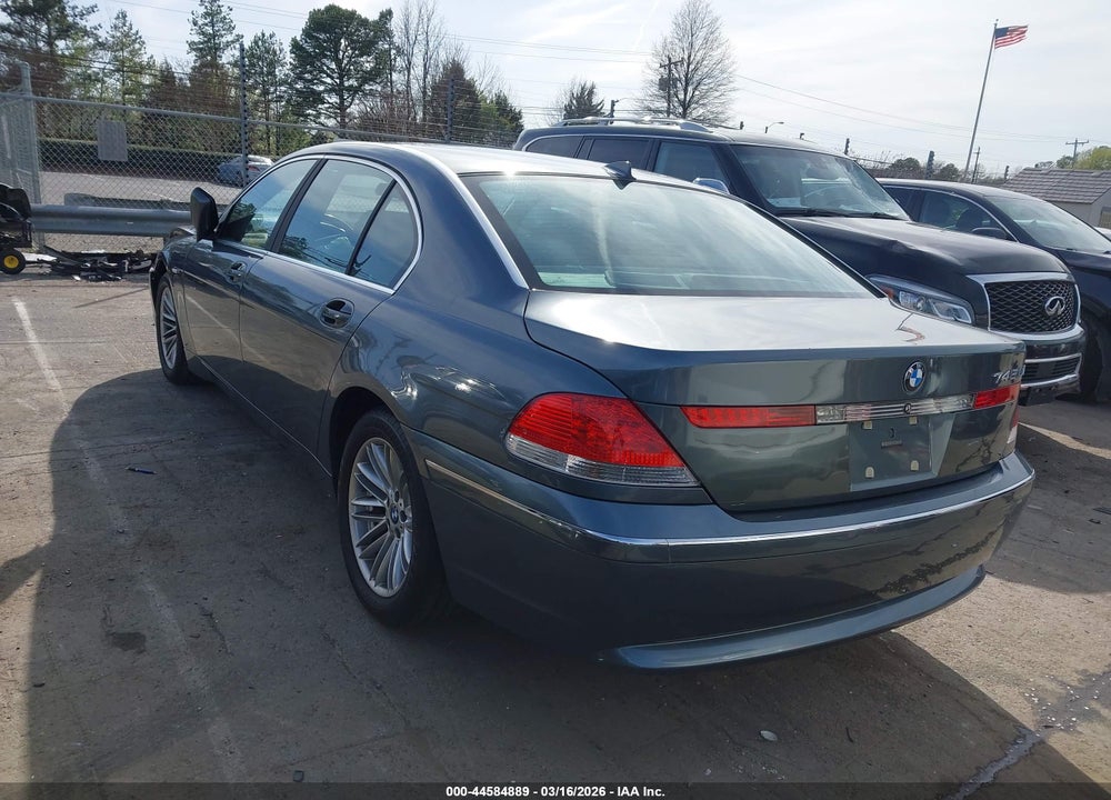 2003 BMW 745LI VIN: WBAGN63423DR13404