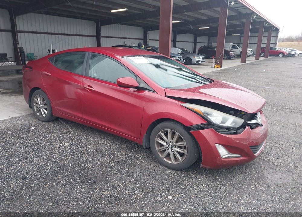 2014 HYUNDAI ELANTRA SE VIN: 5NPDH4AE1EH485111