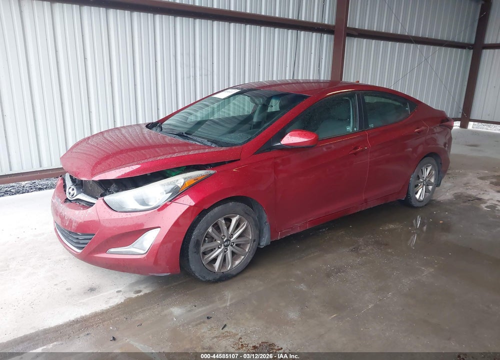 2014 HYUNDAI ELANTRA SE VIN: 5NPDH4AE1EH485111