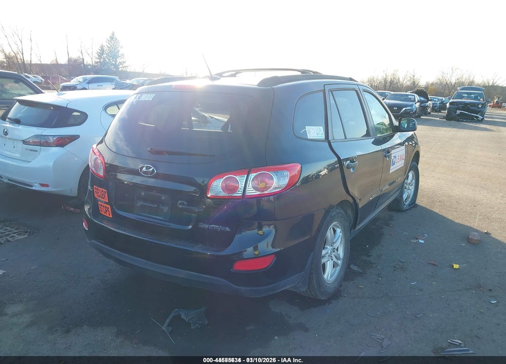 2011 HYUNDAI SANTA FE GLS VIN: 5XYZG3AB9BG010415