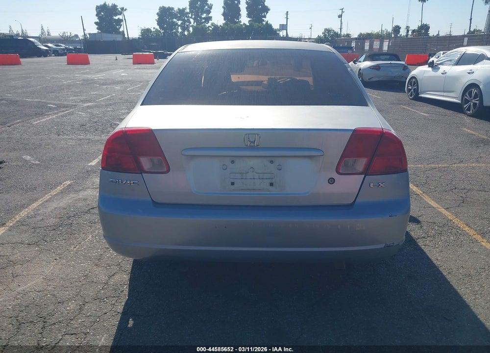 2002 HONDA CIVIC LX VIN: 2HGES165X2H530291