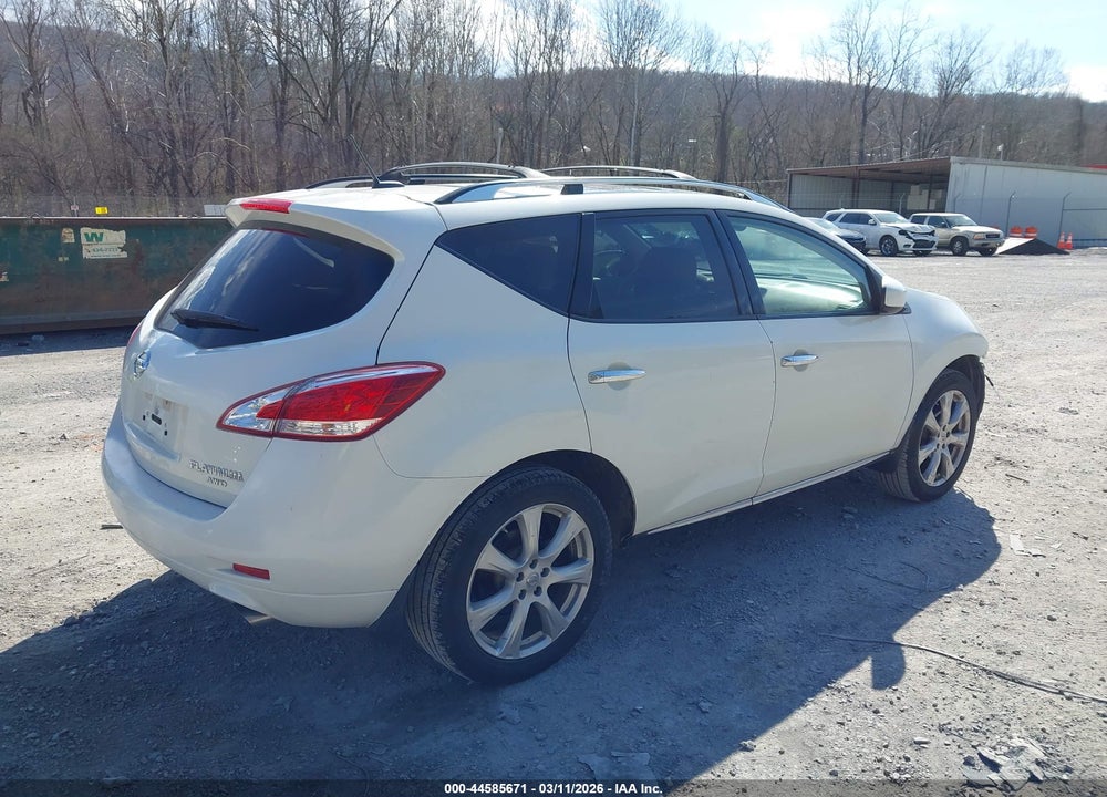 2012 NISSAN MURANO LE VIN: JN8AZ1MW9CW221035