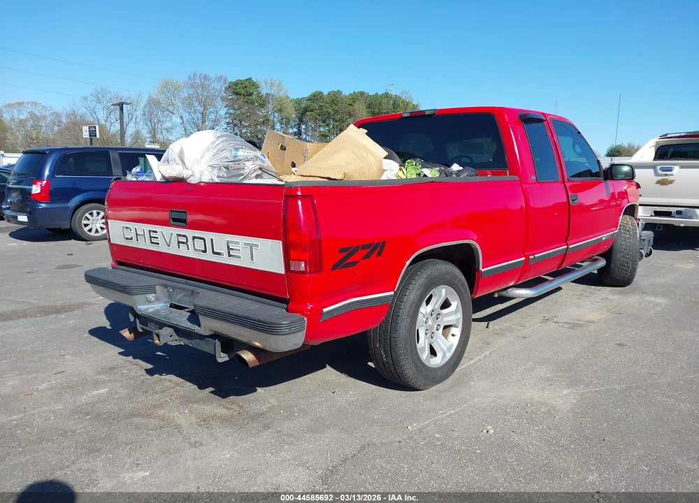 1998 CHEVROLET K1500 FLEETSIDE VIN: 2GCEK19R5W1172058