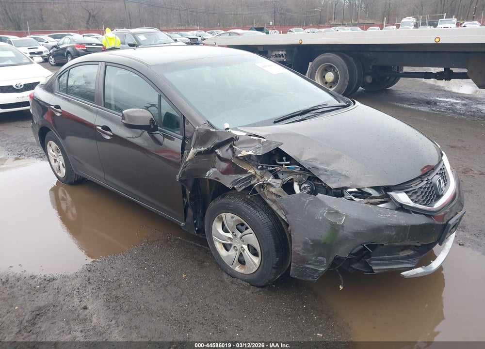 2013 HONDA CIVIC LX VIN: 19XFB2F5XDE256288