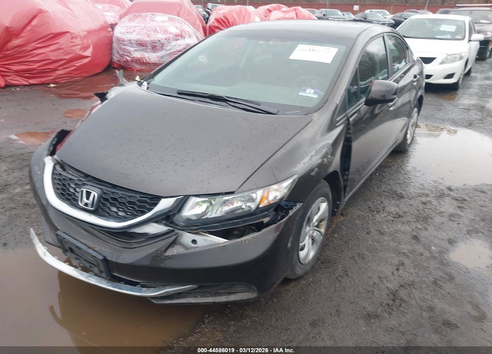 2013 HONDA CIVIC LX VIN: 19XFB2F5XDE256288