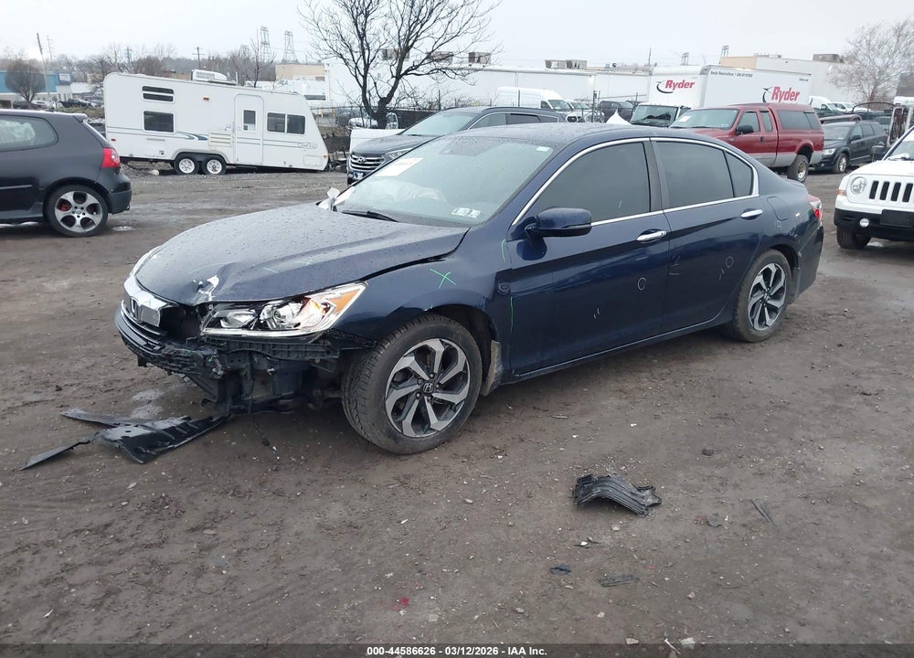 2016 HONDA ACCORD EX-L VIN: 1HGCR2F92GA036945