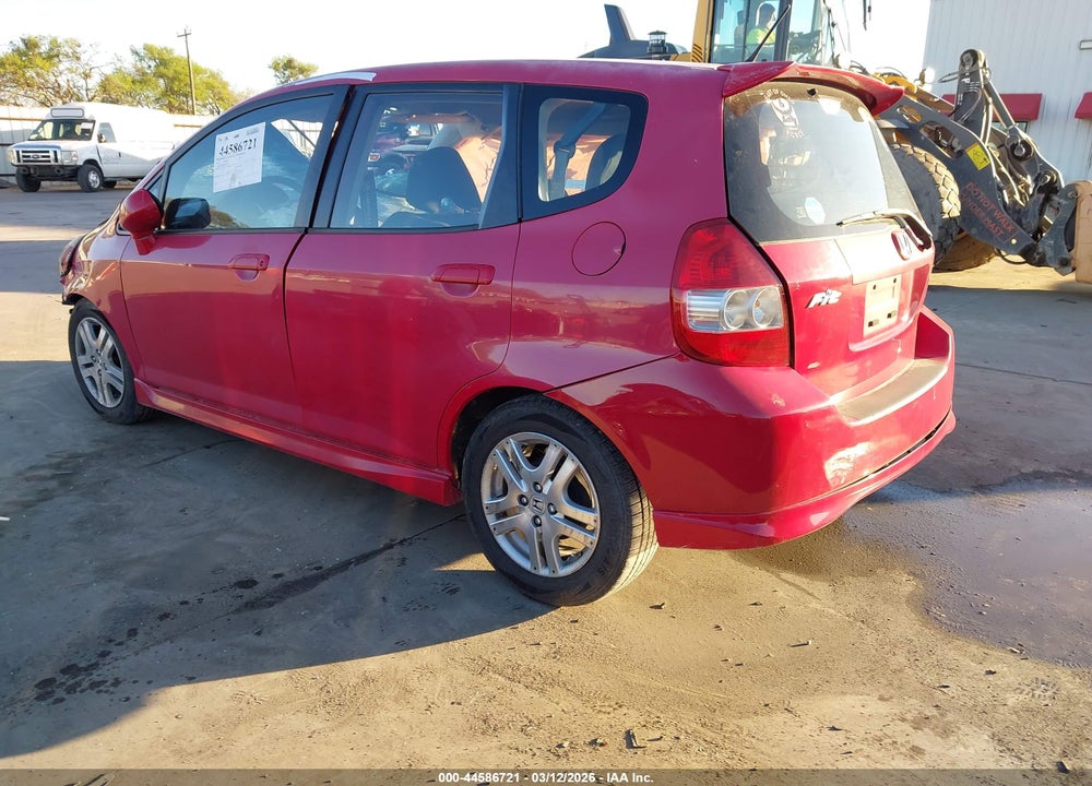 2008 HONDA FIT SPORT VIN: JHMGD38698S070544