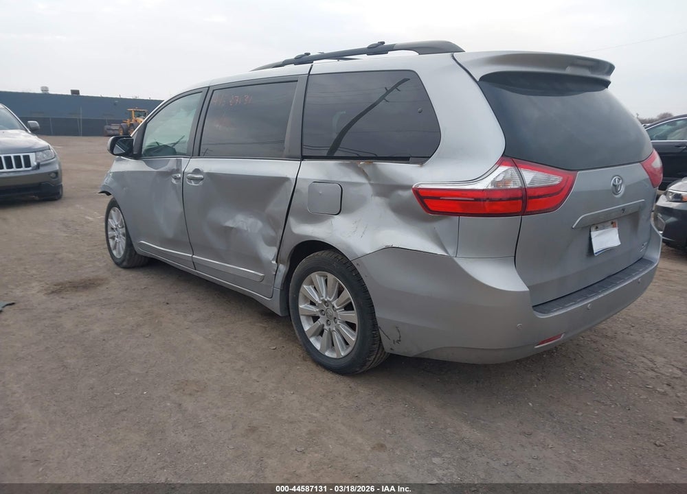 2015 TOYOTA SIENNA XLE 7 PASSENGER VIN: 5TDDK3DC3FS105803