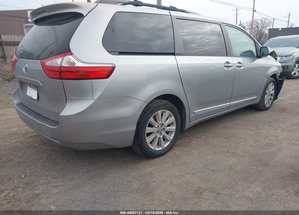 2015 TOYOTA SIENNA XLE 7 PASSENGER VIN: 5TDDK3DC3FS105803