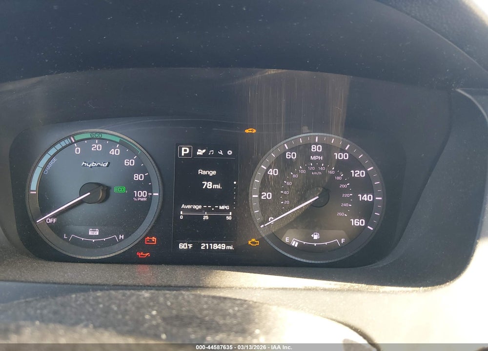 2016 HYUNDAI SONATA HYBRID SE VIN: KMHE24L19GA040976