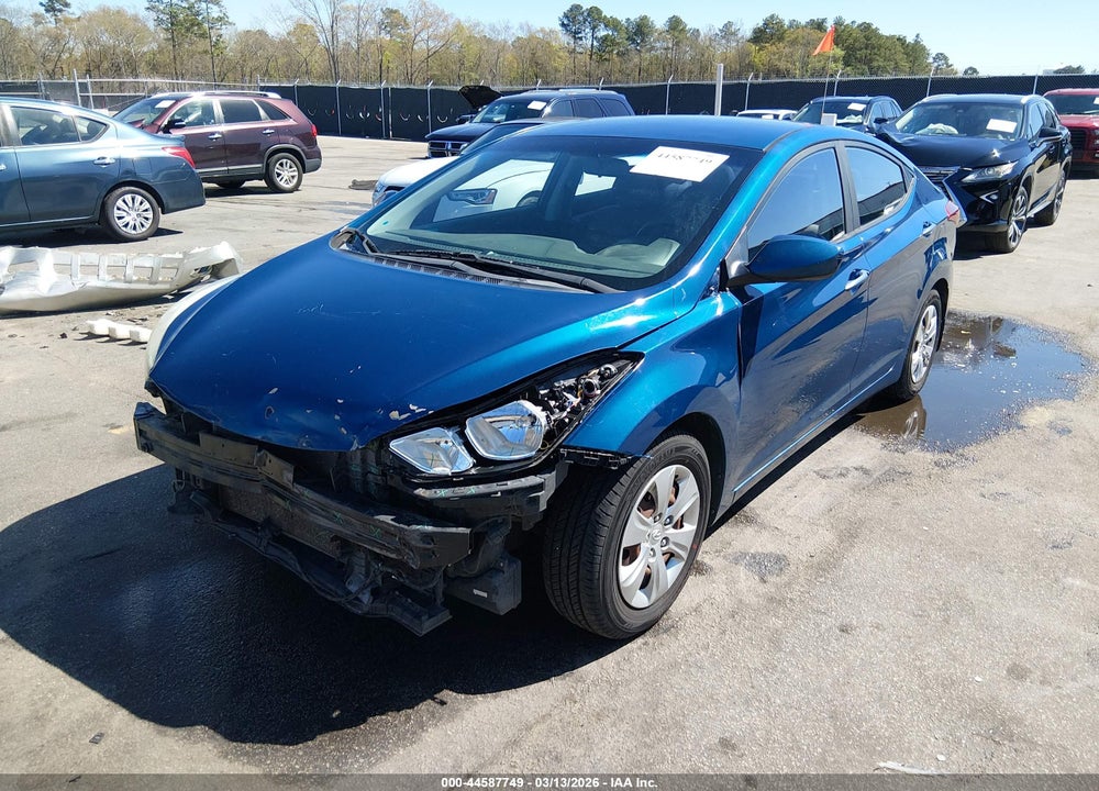 2016 HYUNDAI ELANTRA SE VIN: KMHDH4AE5GU586849