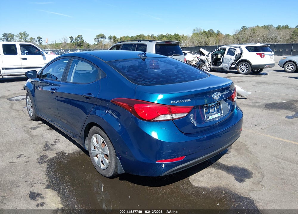 2016 HYUNDAI ELANTRA SE VIN: KMHDH4AE5GU586849