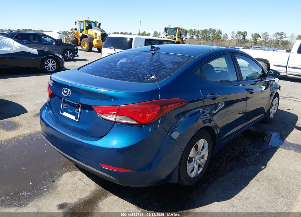 2016 HYUNDAI ELANTRA SE VIN: KMHDH4AE5GU586849