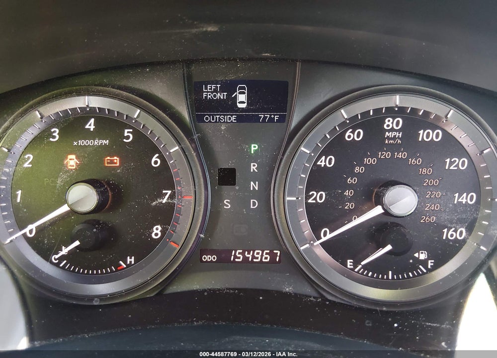 2007 LEXUS ES 350 VIN: JTHBJ46G272124947