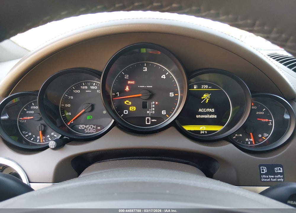 2013 PORSCHE CAYENNE DIESEL VIN: WP1AF2A23DLA24584