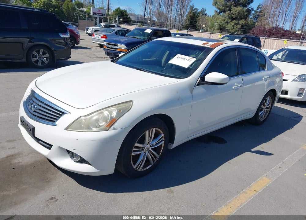 2012 INFINITI G25 JOURNEY VIN: JN1DV6AP2CM701401