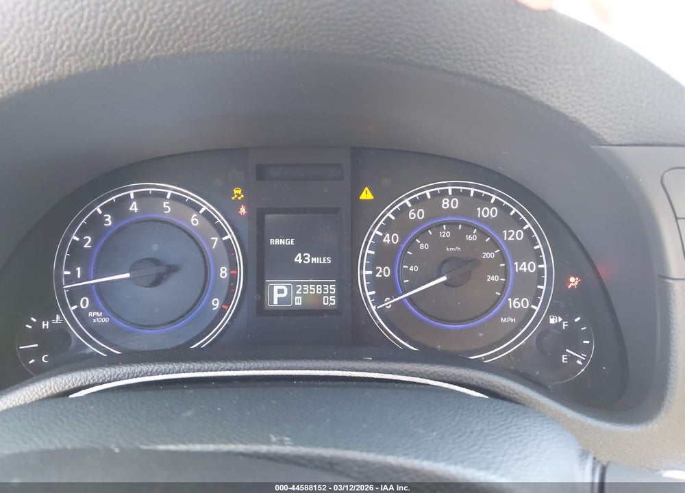 2012 INFINITI G25 JOURNEY VIN: JN1DV6AP2CM701401