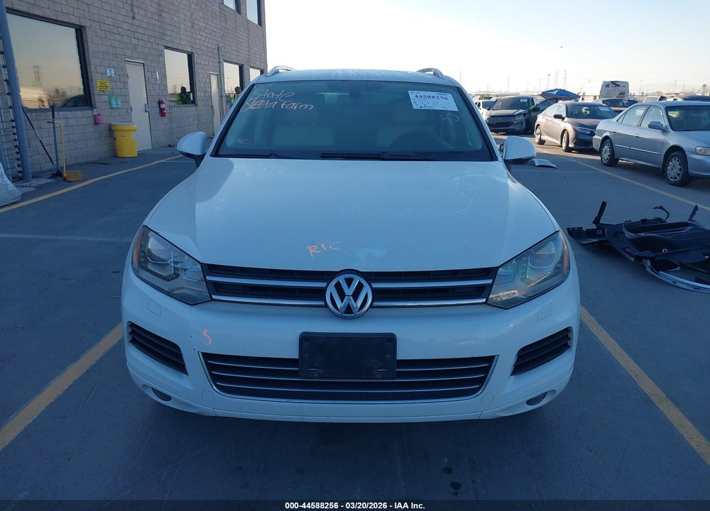 2012 VOLKSWAGEN TOUAREG VR6 SPORT VIN: WVGEF9BP7CD007006