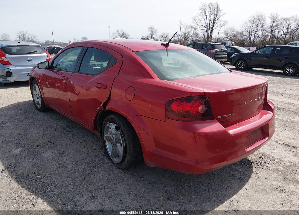 2014 DODGE AVENGER SXT VIN: 1C3CDZCB6EN161423