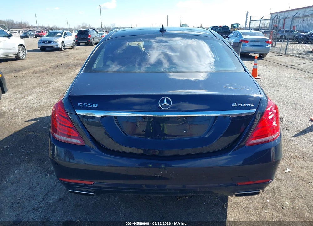 2017 MERCEDES-BENZ S 550 4MATIC VIN: WDDUG8FB0HA314439