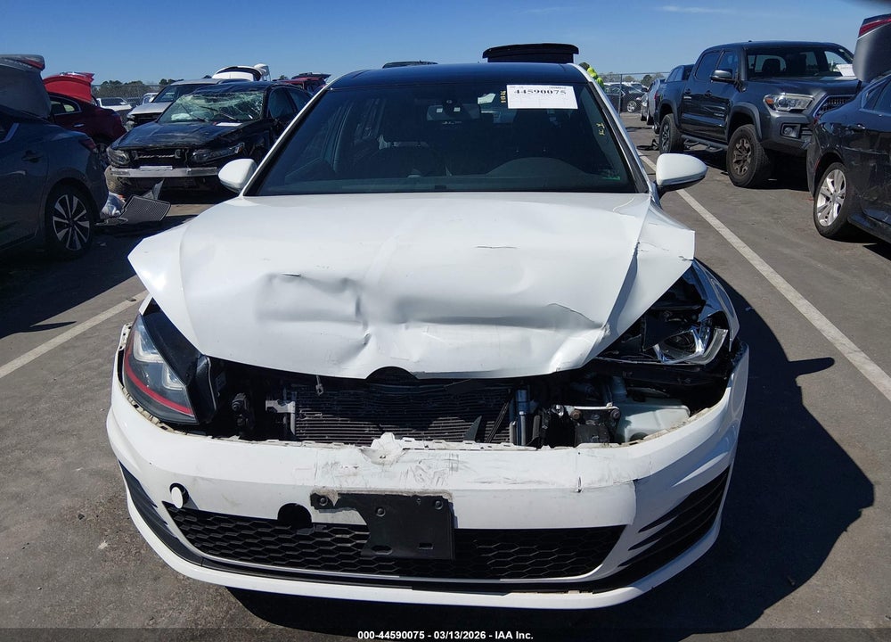 2016 VOLKSWAGEN GOLF GTI AUTOBAHN W/PERFORMANCE PACKAGE 4-DOOR VIN: 3VW547AU1GM020105