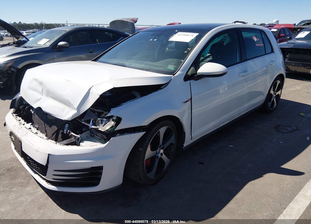 2016 VOLKSWAGEN GOLF GTI AUTOBAHN W/PERFORMANCE PACKAGE 4-DOOR VIN: 3VW547AU1GM020105