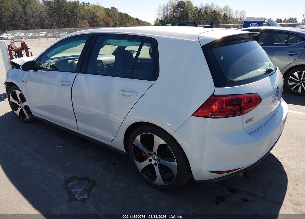 2016 VOLKSWAGEN GOLF GTI AUTOBAHN W/PERFORMANCE PACKAGE 4-DOOR VIN: 3VW547AU1GM020105