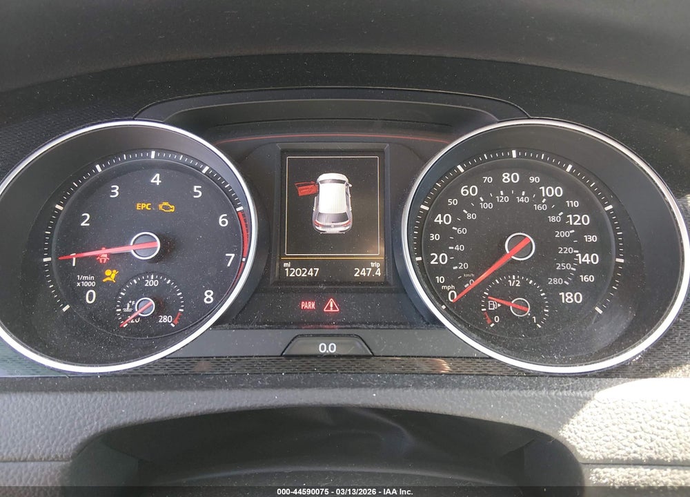 2016 VOLKSWAGEN GOLF GTI AUTOBAHN W/PERFORMANCE PACKAGE 4-DOOR VIN: 3VW547AU1GM020105