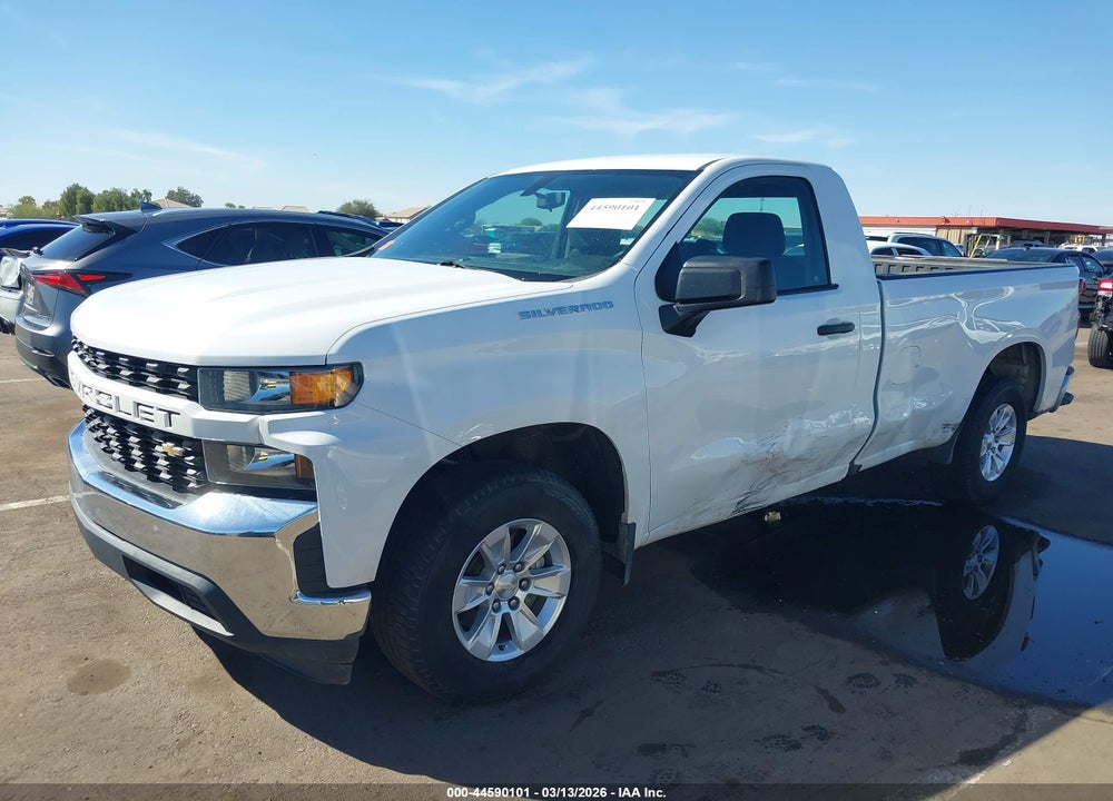 2021 CHEVROLET SILVERADO 1500 2WD  LONG BED WT VIN: 3GCNWAEFXMG405243