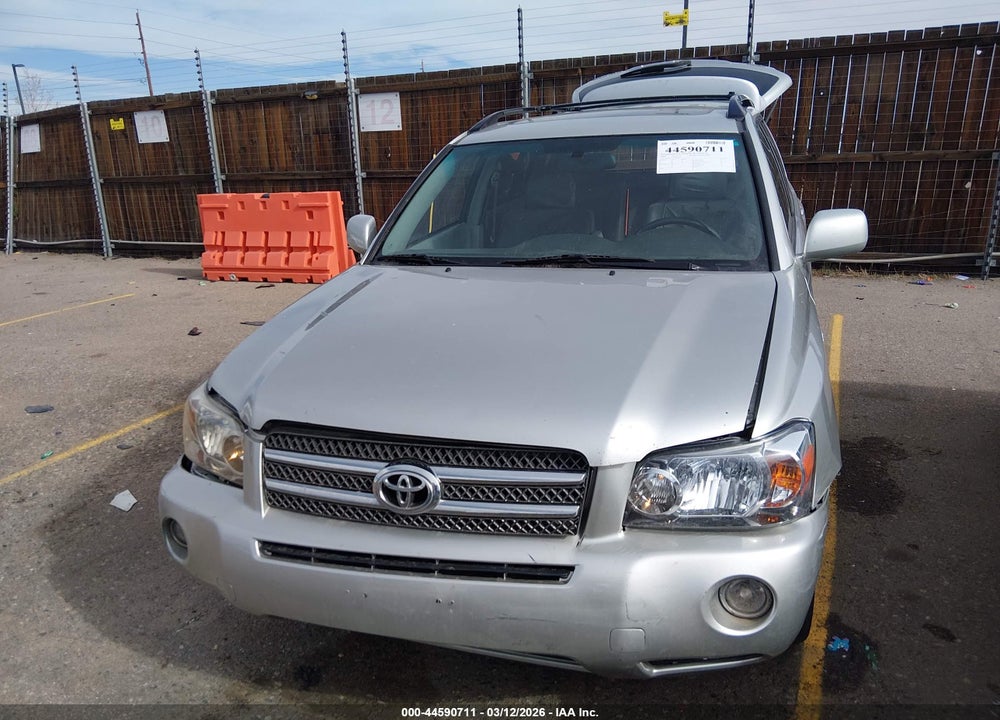 2006 TOYOTA HIGHLANDER HYBRID LTD VIN: JTEEW21A760015221