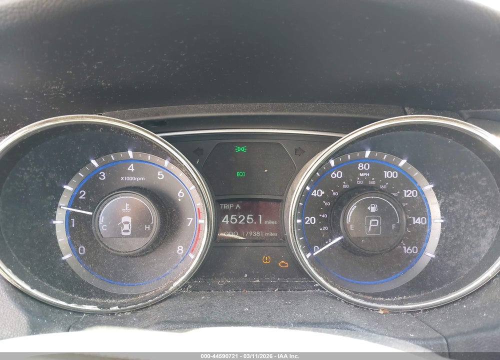 2013 HYUNDAI SONATA GLS VIN: 5NPEB4AC0DH564983