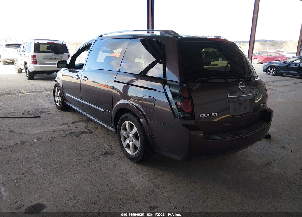 2007 NISSAN QUEST 3.5 SE VIN: 5N1BV28U17N124185