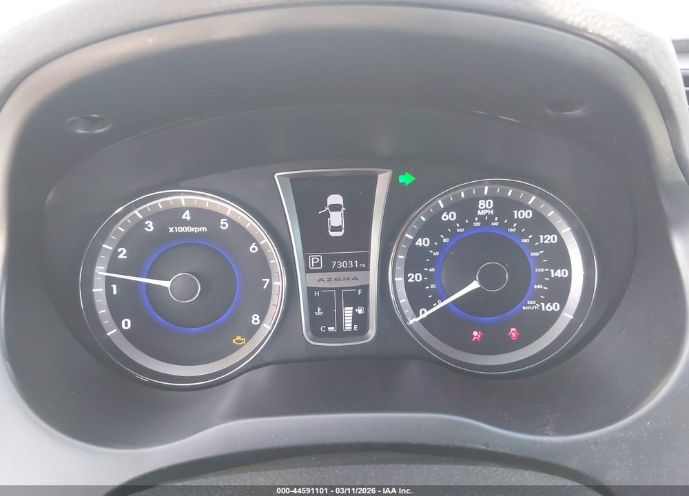 2013 HYUNDAI AZERA VIN: KMHFH4JG0DA202290