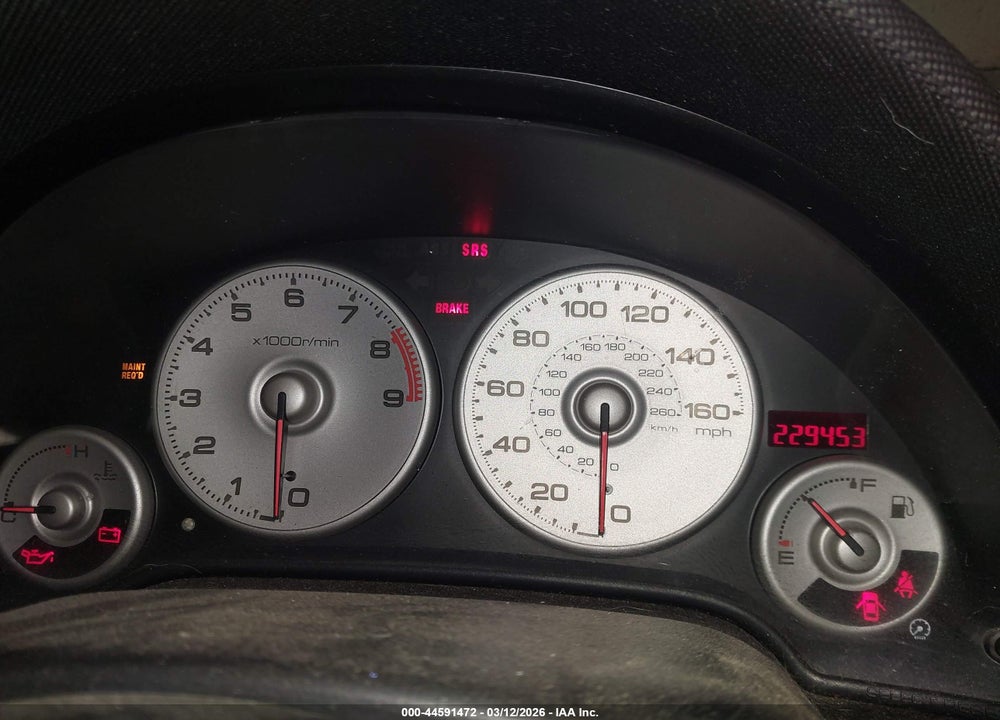2002 ACURA RSX TYPE S VIN: JH4DC530X2C040605