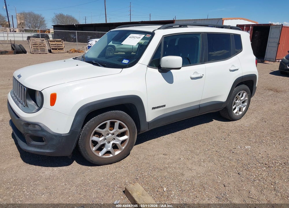 2016 JEEP RENEGADE LATITUDE VIN: ZACCJABT7GPD88498