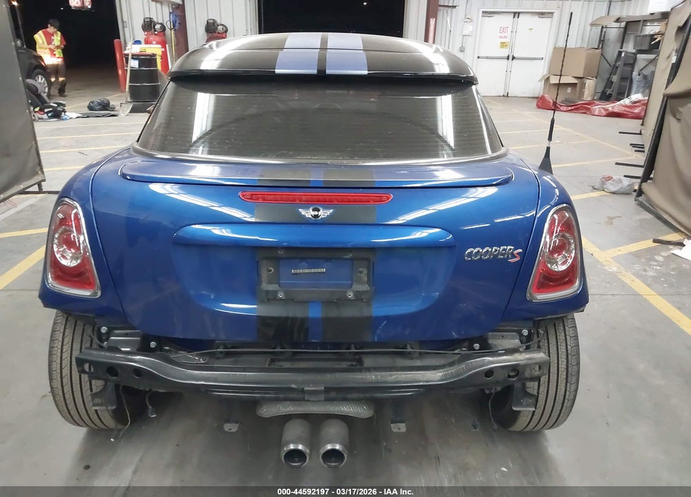 2013 MINI COUPE COOPER S VIN: WMWSX3C50DT466381