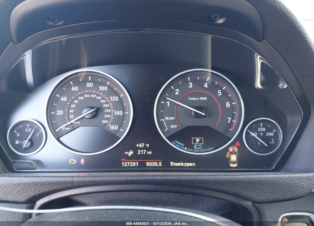2017 BMW 330E IPERFORMANCE VIN: WBA8E1C53HK479920