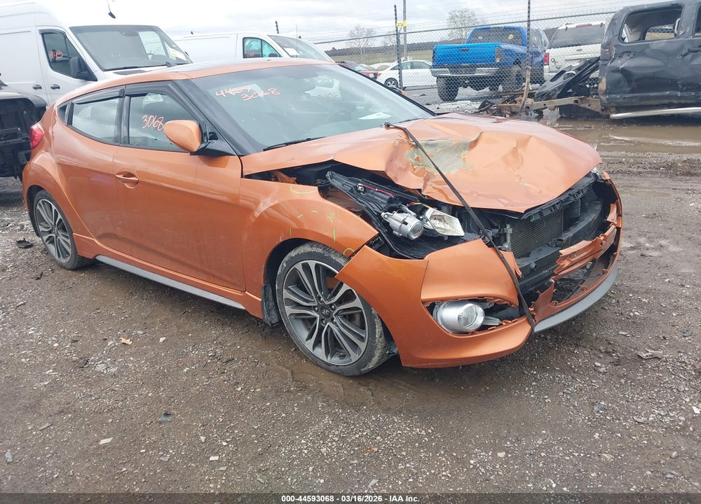 2016 HYUNDAI VELOSTER TURBO VIN: KMHTC6AE1GU290040