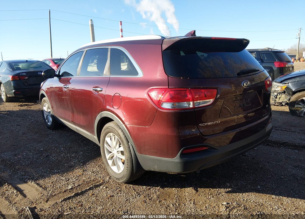 2016 KIA SORENTO 2.4L LX VIN: 5XYPG4A33GG134838