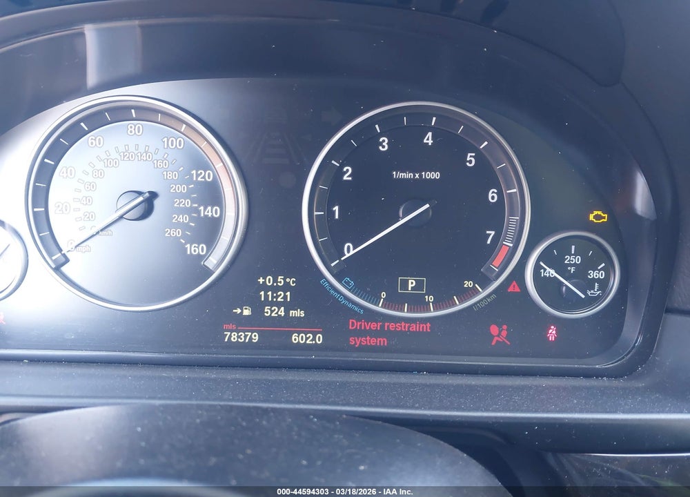 2013 BMW 528I VIN: WBAXG5C5XDD230378