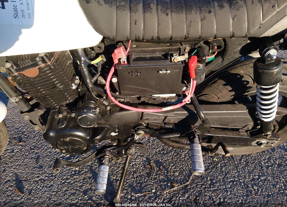 2018 KYMCO USA INC SPADE 150 150 VIN: RFBRTJ139JB130655
